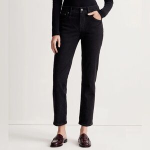 MADEWELL The Mid-Rise Perfect Vintage Jeans in Black